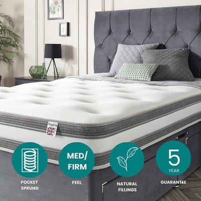 Aspire Deep Cashmere 1000 Pocket Tufted Mattress ASPIRE