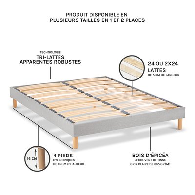 Sommier à lattes en bois CAPITOLE | Livré en kit BELLECOUR