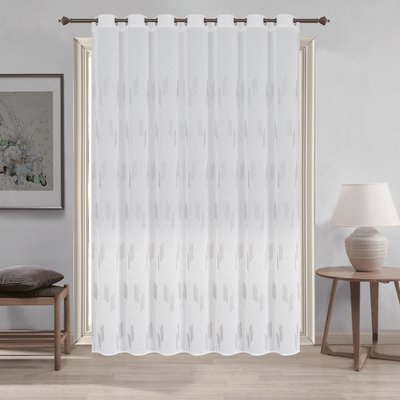 Voilage à oeillets brodé brillant HOME MAISON