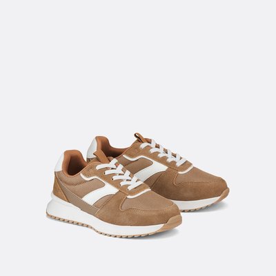 Baskets rétro running à lacets élastiques LA REDOUTE COLLECTIONS