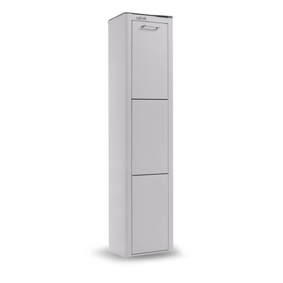 Poubelle cuisine de tri sélectif CUBEK, 3 compartiments de 20 litres. DON HIERRO