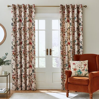 Floral Birds Eyelet Curtains CATHERINE LANSFIELD