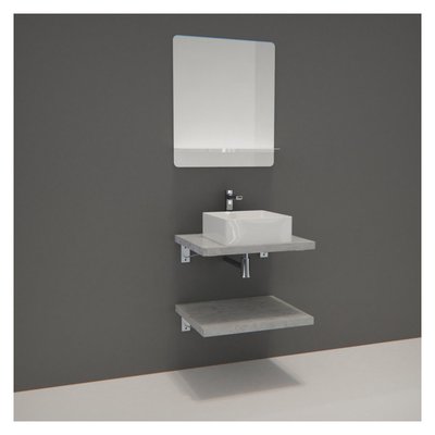 Meuble simple + vasque + miroir WILL MOB IN