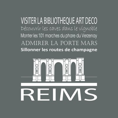 Tableau Mural Reims ILLUSTRATION CEANOTHE