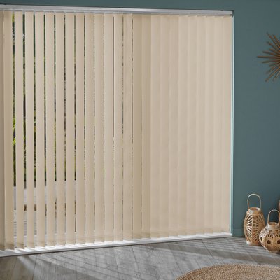Lot de 5 lamelles verticales 89mm unies pour store californien MADECOSTORE