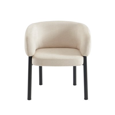 Fauteuil de table en tissu et acier ABELIA SORELH