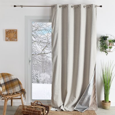 Rideau thermique et occultant  hiver - été - QABANE HOME MAISON