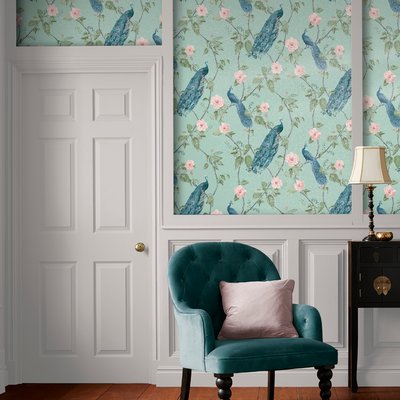 Papier peint Resplendence Aqua GRAHAM ET BROWN