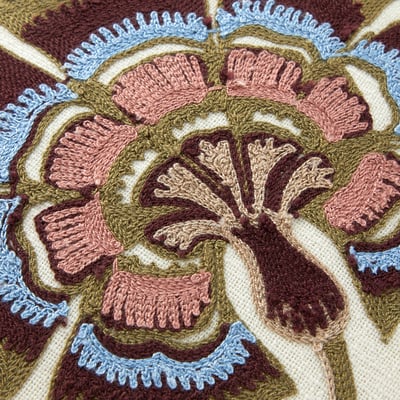 Housse de coussin en coton ecru, TALMA DESFORGES