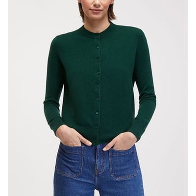 Gilet long vert sapin La Redoute