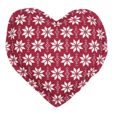 Coussin coeur esprit chalet traditionnel LOVELY CASA