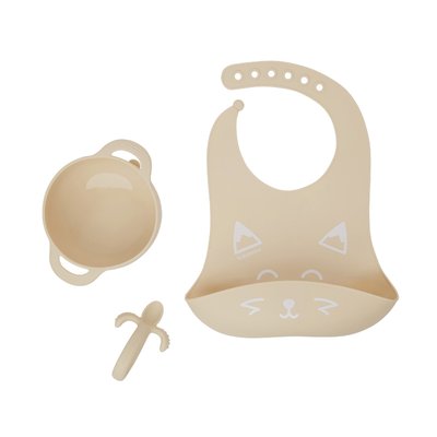 Kit FIRST'ISY Renard (bol + cuillère + bavoir en silicone) BABYMOOV