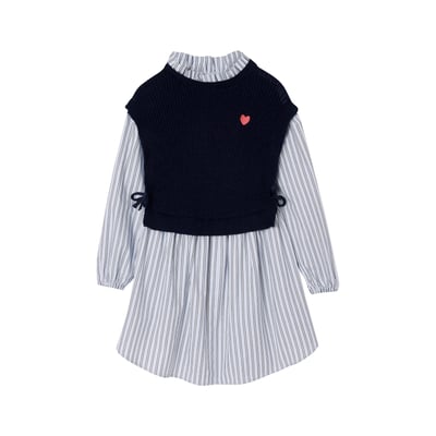 Robe-chemise effet 2 en 1 VERTBAUDET