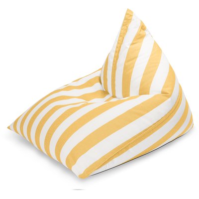 Pouf confort extérieur rayures SANTORIN CALYPSO MAGMA HEIMTEX