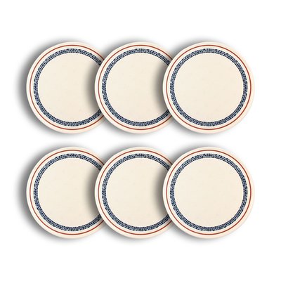 Lot de 6 assiettes à pizza en faience 32cm, AMATXI NOVASTYL