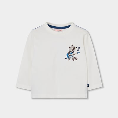 T-shirt garçon maille imprimé raton laveur BOBOLI