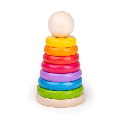 Jeu à empiler arc-en-ciel BIGJIGS