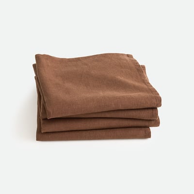 Lot de 4 serviettes de table lin lavé Victorine LA REDOUTE INTERIEURS