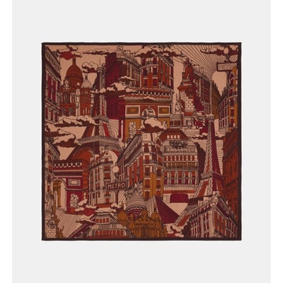 Carré sabrine paris laine et soie GALERIES LAFAYETTE