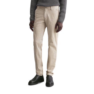 Pantalon velours coteles gris homme La Redoute