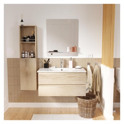Meuble simple+robinet+miroir+colonne SORRENTO MOB IN