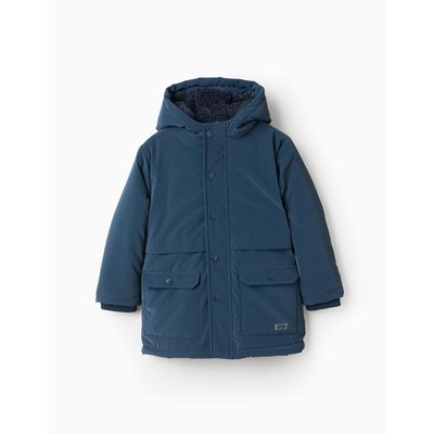 Parka Caoutchoutée avec Capuche et Doublure en Sherpa ZIPPY
