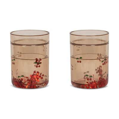 Lot de 2 gobelets à paillettes KONGES SLOJD