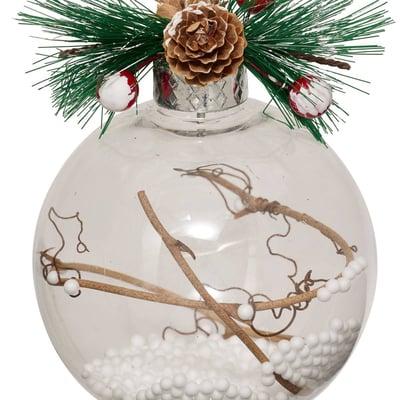Boule intérieur feuilles D.10 cm FEERIC LIGHTS & CHRISTMAS