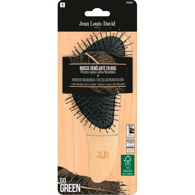 Brosse à cheveux DETANGLING BOIS FSC JEAN LOUIS DAVID