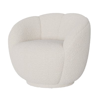 Fauteuil en tissu bouclé - YSÉ MAISON PAVANE