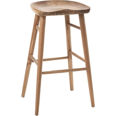 Tabouret haut en teck, Luka RECOLLECTION