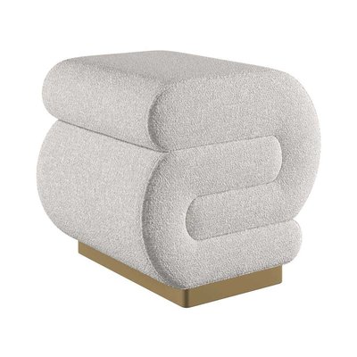Pouf en polyester Sally HANAH HOME