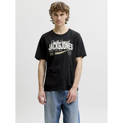 T-shirt manches courtes, col rond, logo JACK & JONES