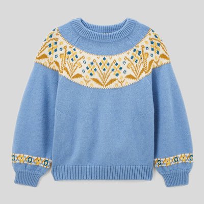 Pull à motifs en jacquard MONOPRIX