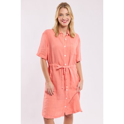 Robe courte ceinturée en lin ARMOR-LUX