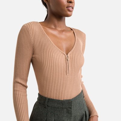 Pull col fermeture eclair femme La Redoute