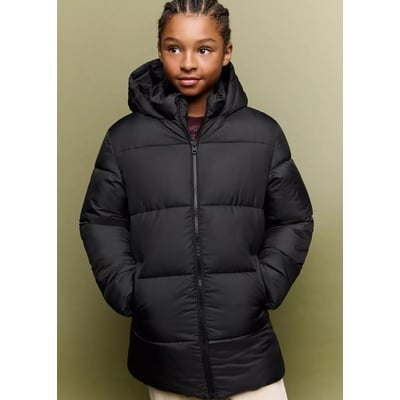 Anorak long matelassé capuche MANGO KIDS