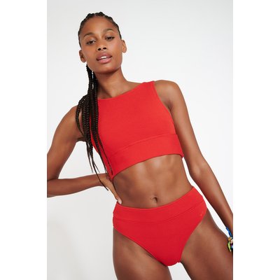 Bas de maillot taille haute Manha - SCRUNCHY BANANA MOON