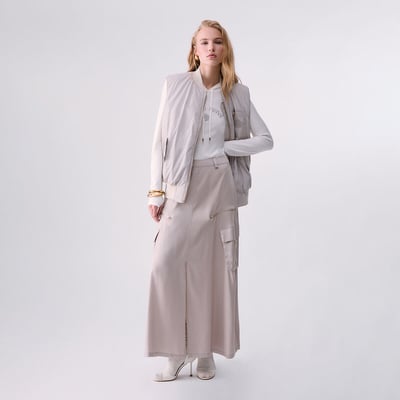 Gilet oversize en nylon brillant LIU JO