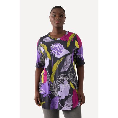 T-shirt en tissu fluide, fleurs ULLA POPKEN