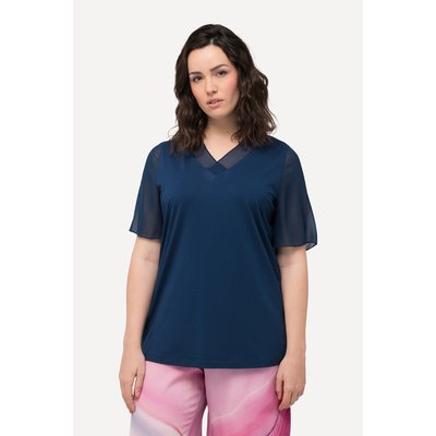 T-shirt manches courtes. Mousseline ULLA POPKEN