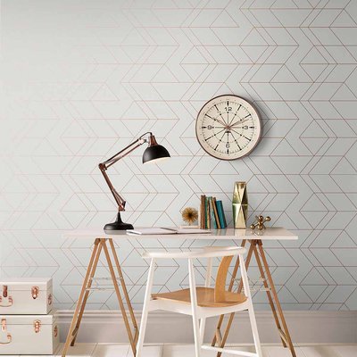 Papier peint Balance White/ Pink Gold GRAHAM ET BROWN