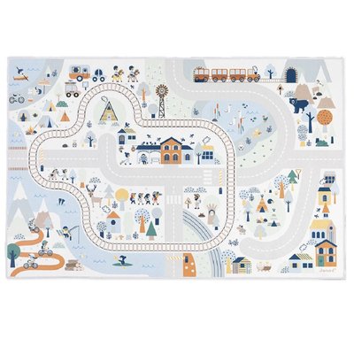 Tapis De Jeu Enfant Avec Circuit, La Vallée Blanche JANOD