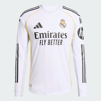 Maillot authentique domicile manches longues Real Madrid 25/26 adidas Performance