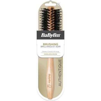 Brosse à cheveux brushing bois FSC Cheveux courts à mi longs BABYLISS