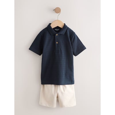 Short et polo texturés à manches courtes NEXT