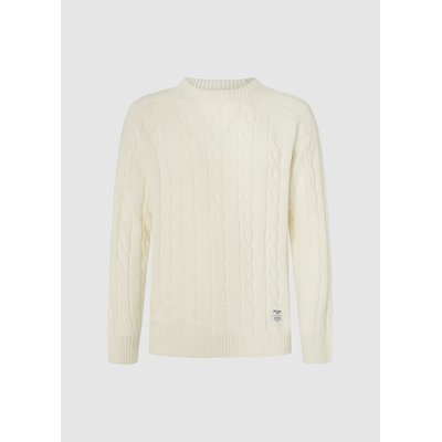 Pull col rond maille torsadée PEPE JEANS