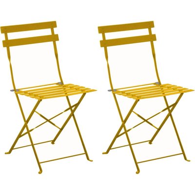 Chaises pliantes en acier Cuba (Lot de 2) PROLOISIRS