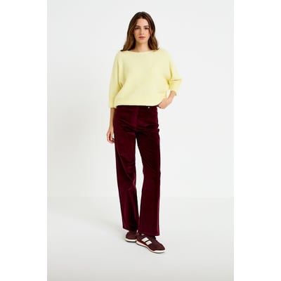Pantalon bootcut taille haute velours CACHE CACHE