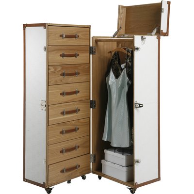 Malle-armoire en simili, COSMOPOLITAN KARE DESIGN